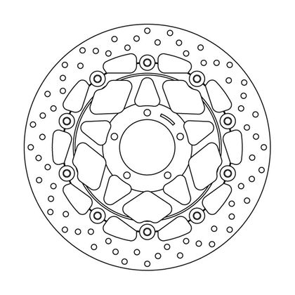 Disque de frein Rond Brembo flottant