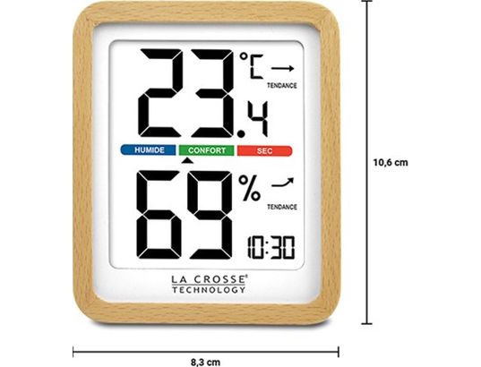 LA CROSSE TECH - Station météo WS6281 Bois