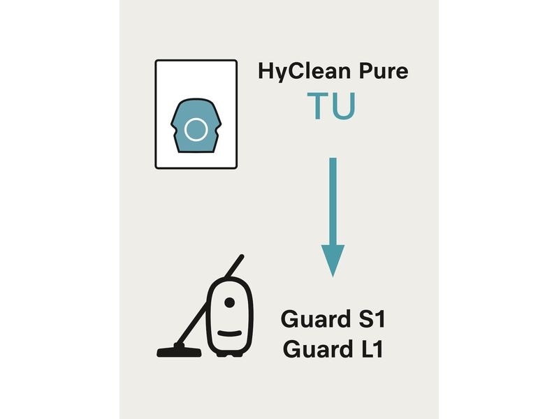 Miele Staubfilterbeutel XXL-Pack TU HyClean Pure 16 Stück Staubbeutel für alle Guard L1 und Guard S1 Modelle