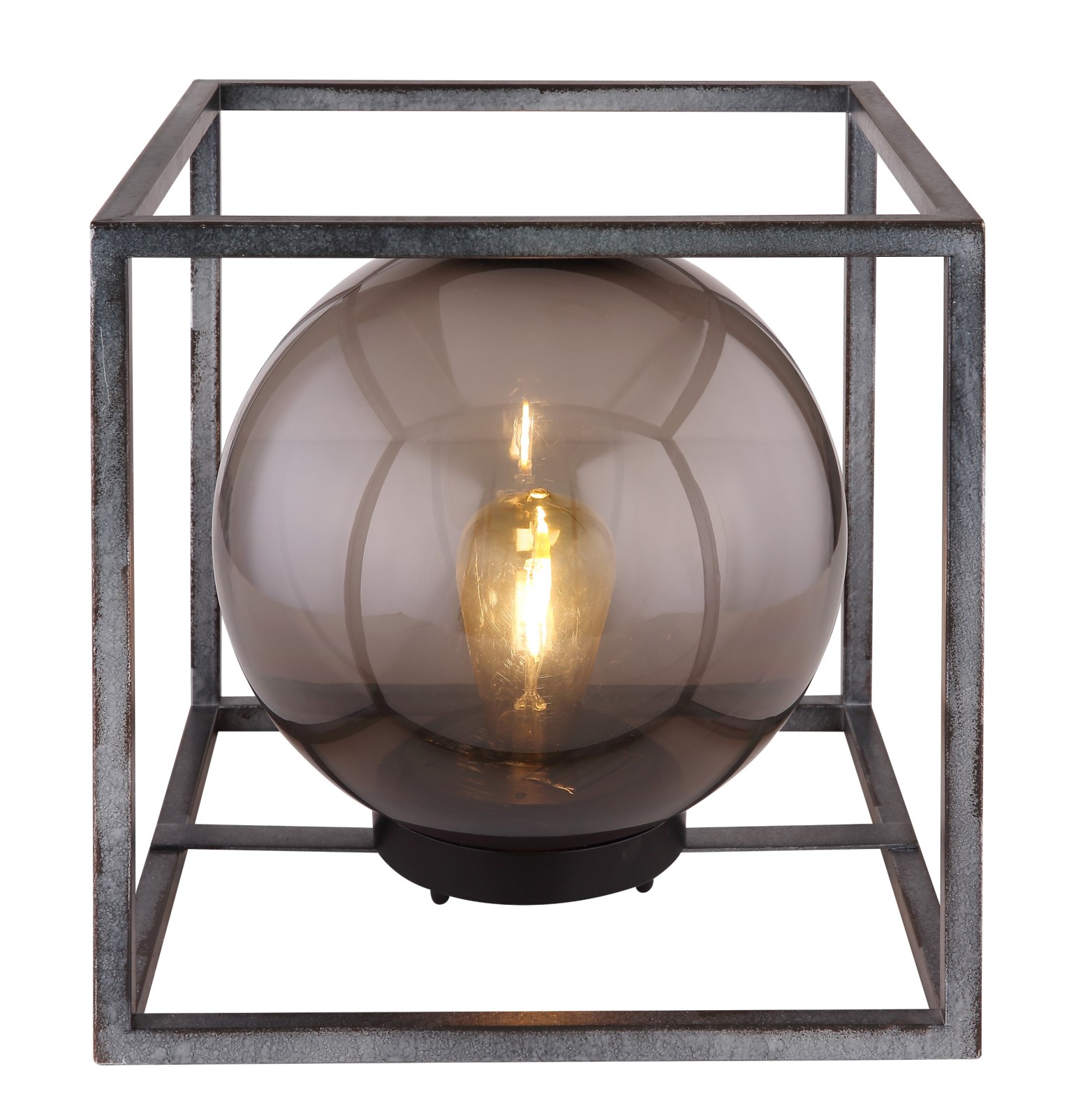 Solarleuchte - schwarz antik - Metall - 30 cm