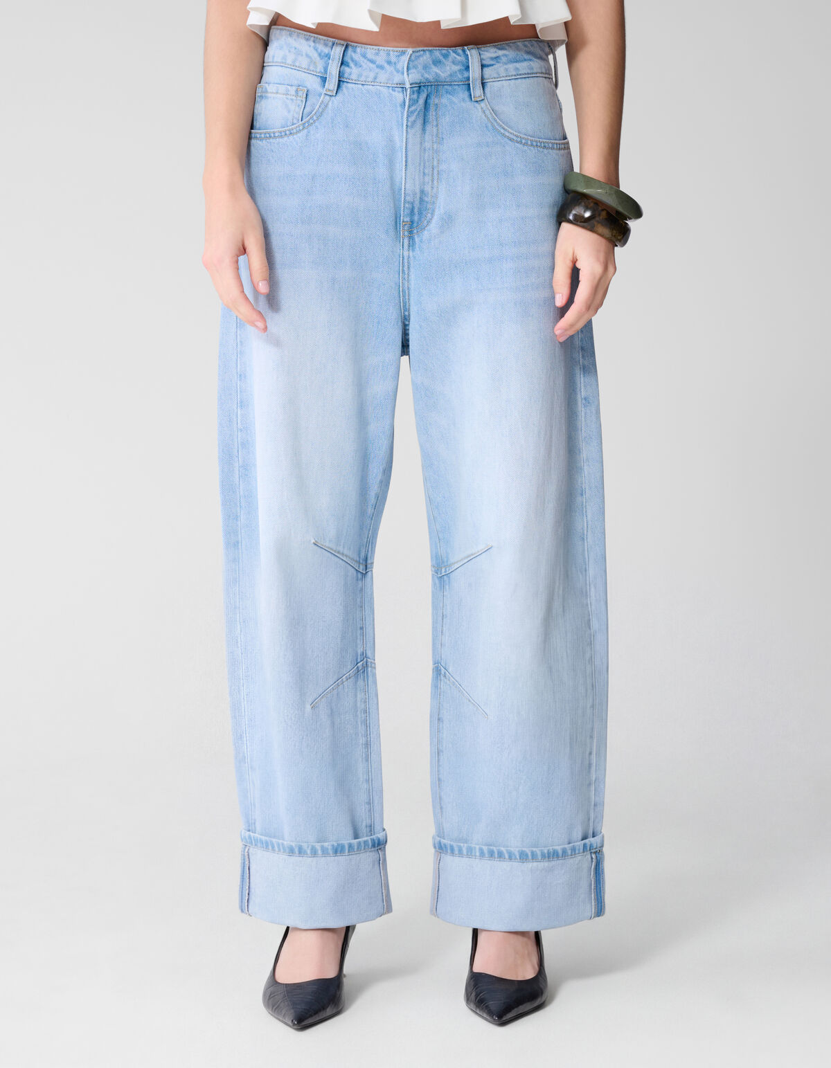Barrel Fit Jeans Blauw By Lonneke
