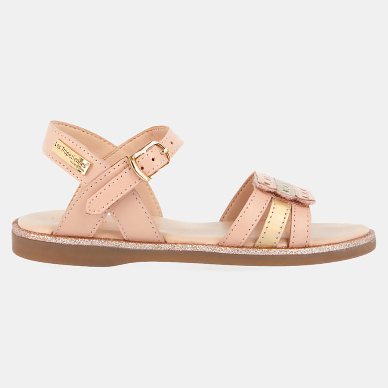 Les Tropeziennes Sandales en Cuir Isidor roses