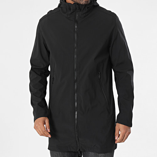 Veste Zippée Capuche Noir