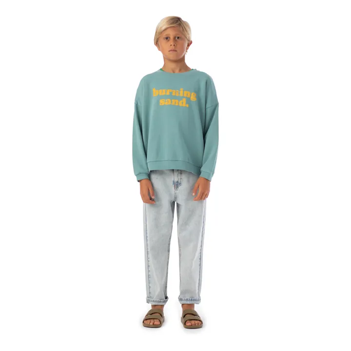 Piupiuchick Sweat Burning Sand Coton Bio | Bleu canard