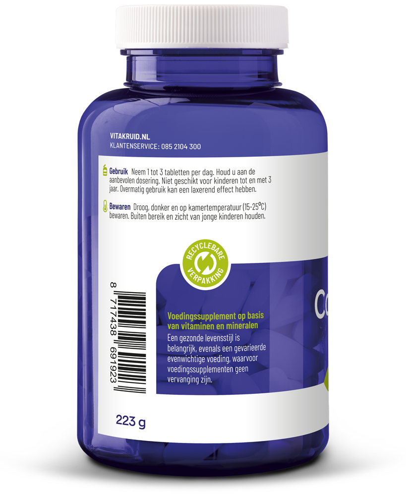 Vitakruid Calcium 400 & D3 Uit Duurzame Rode Alg Aquamin Tg® (90 kauwtabletten)