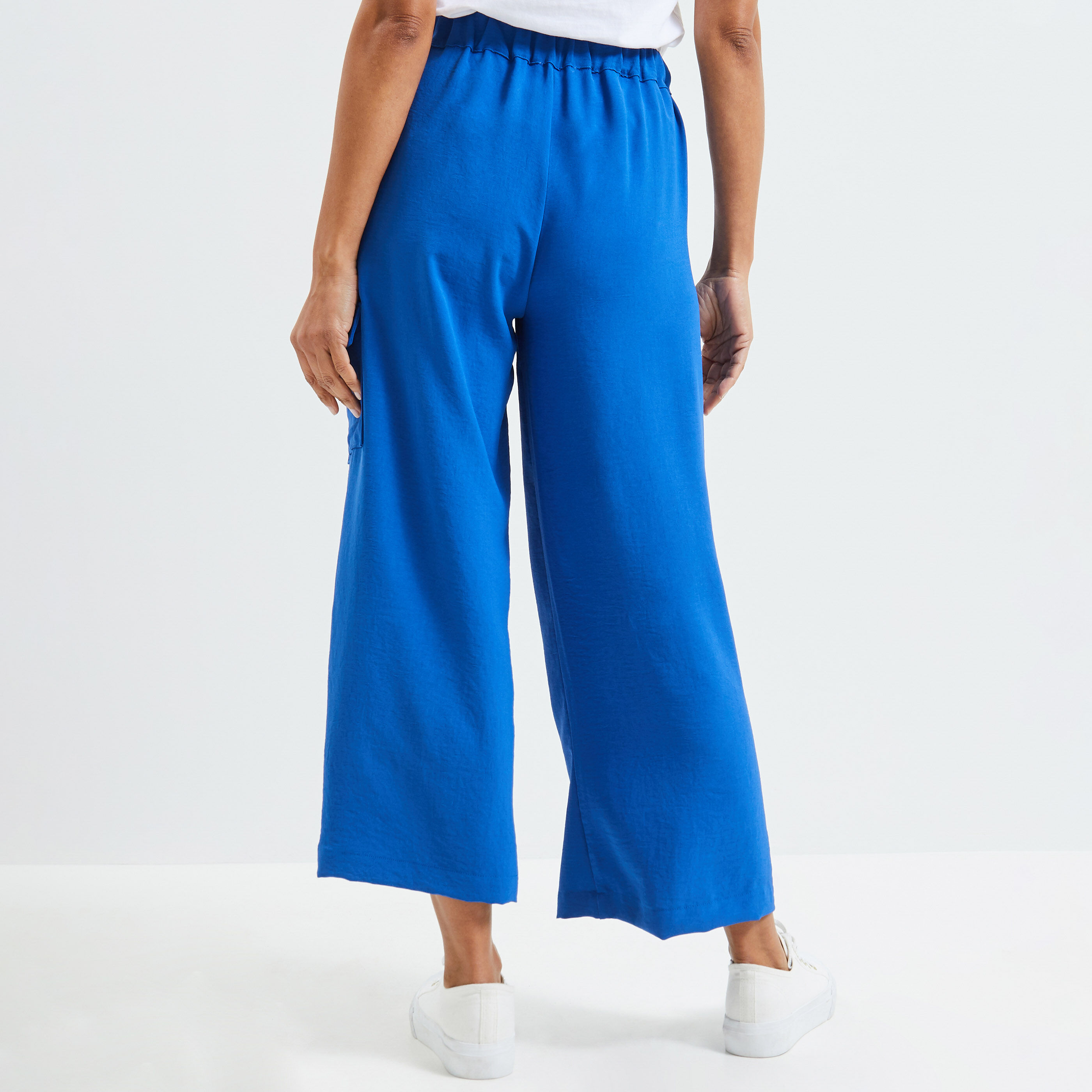 Pantalon fluide femme - BLEU