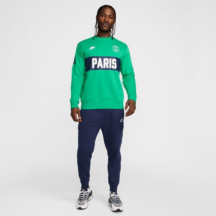 Paris Saint-Germain Sweat NSW Club Crew GX Sport Essential - Vert/Blanc