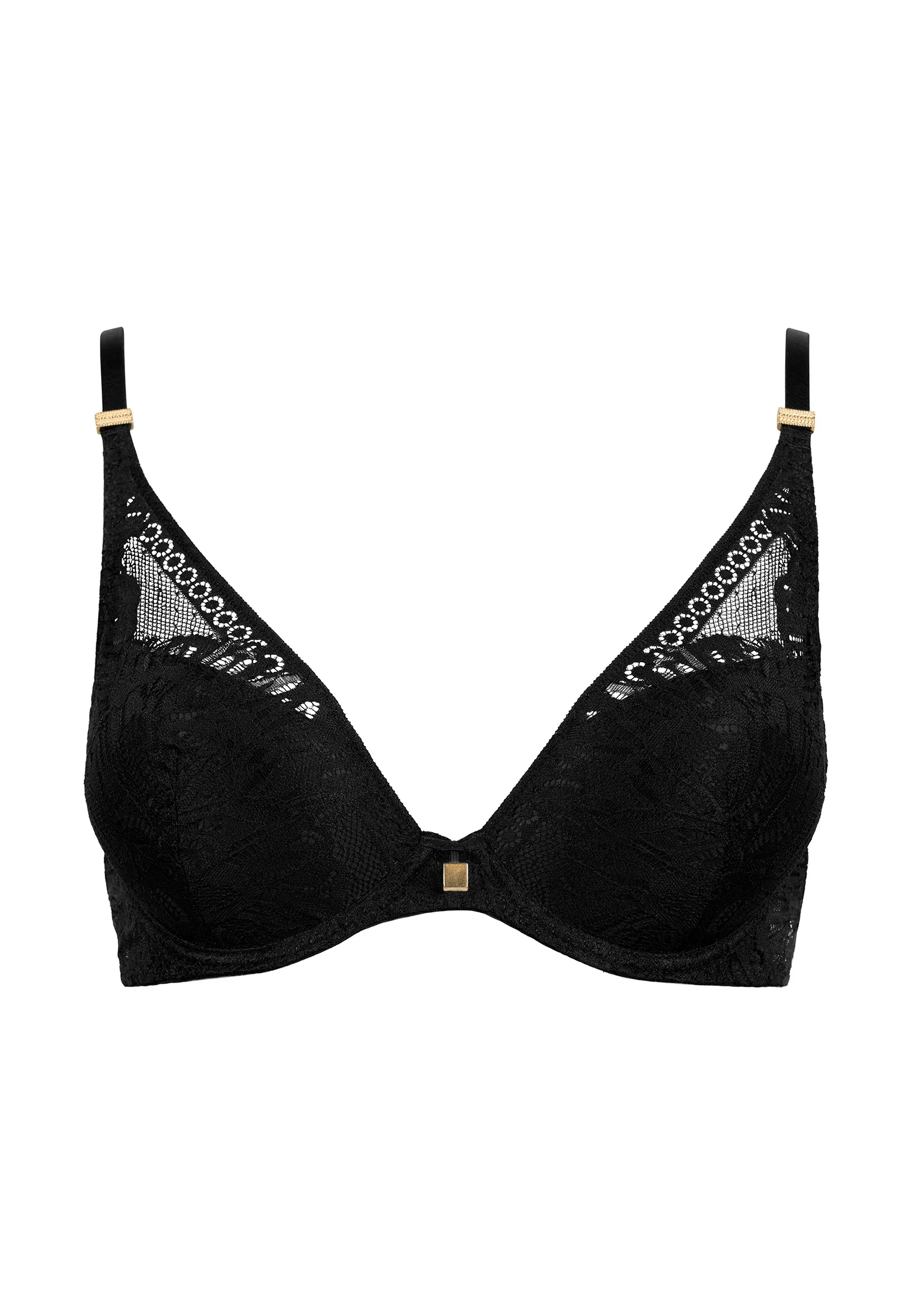 LOVE SOUL - Soutien-gorge plunge foulard | Noir