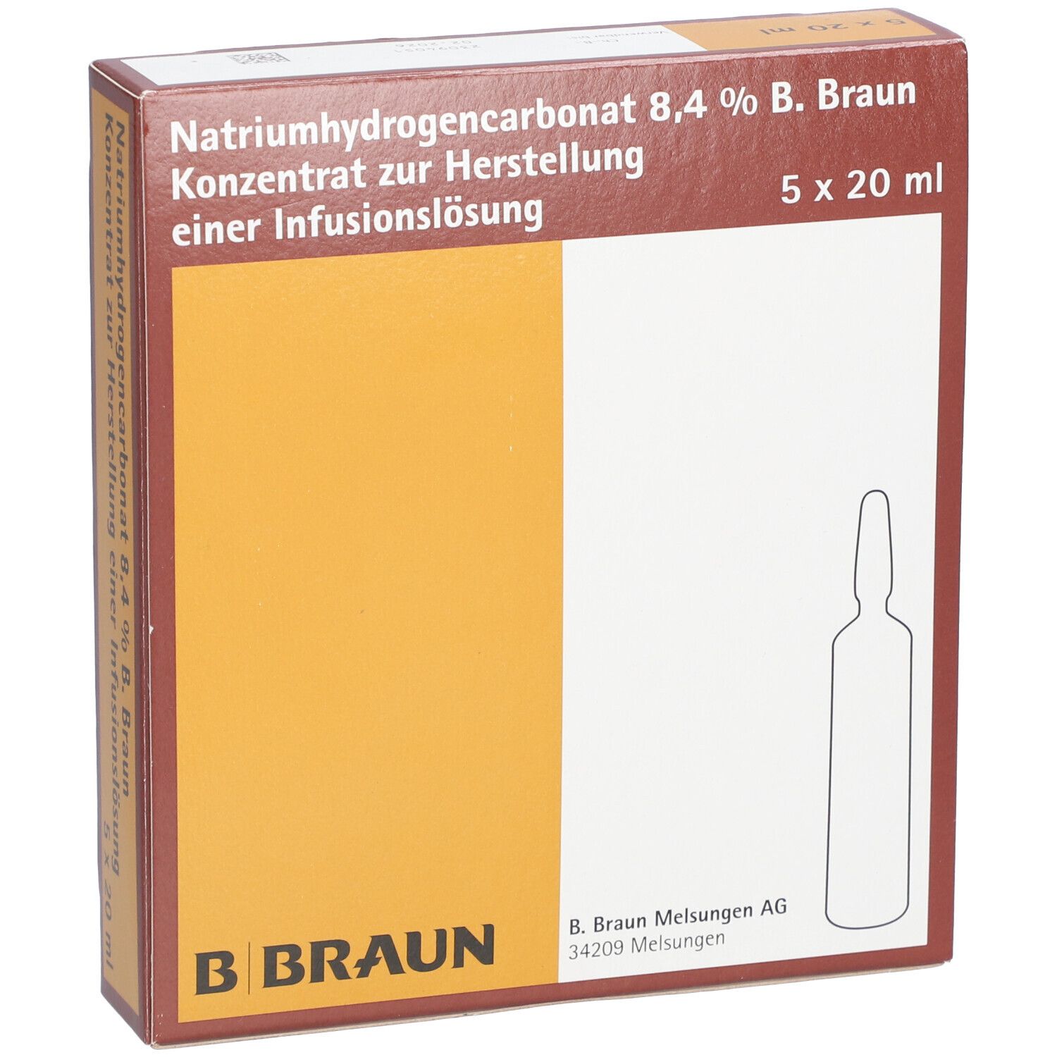 Natriumhydrogencarbonat 8,4% B.Braun Ampullen