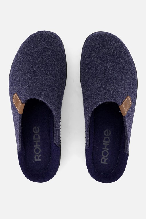 Rohde Pantoffels blauw Vilt