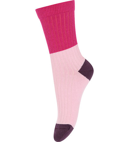 Melton Strømper - Blåck colour - Festival Fuchsia