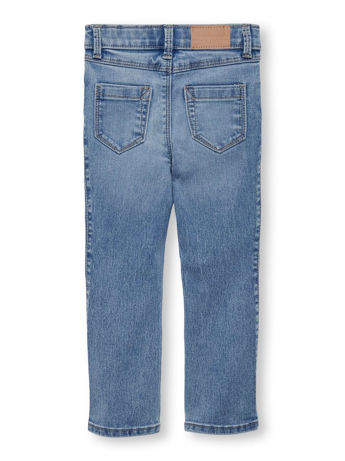 KMGROYAL Ausgestellt Jeans Light Blue Bleached Denim