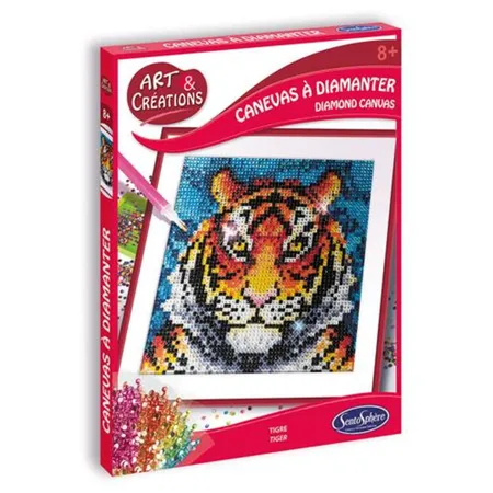 Sentosphere Strassstein-Bild Tiger