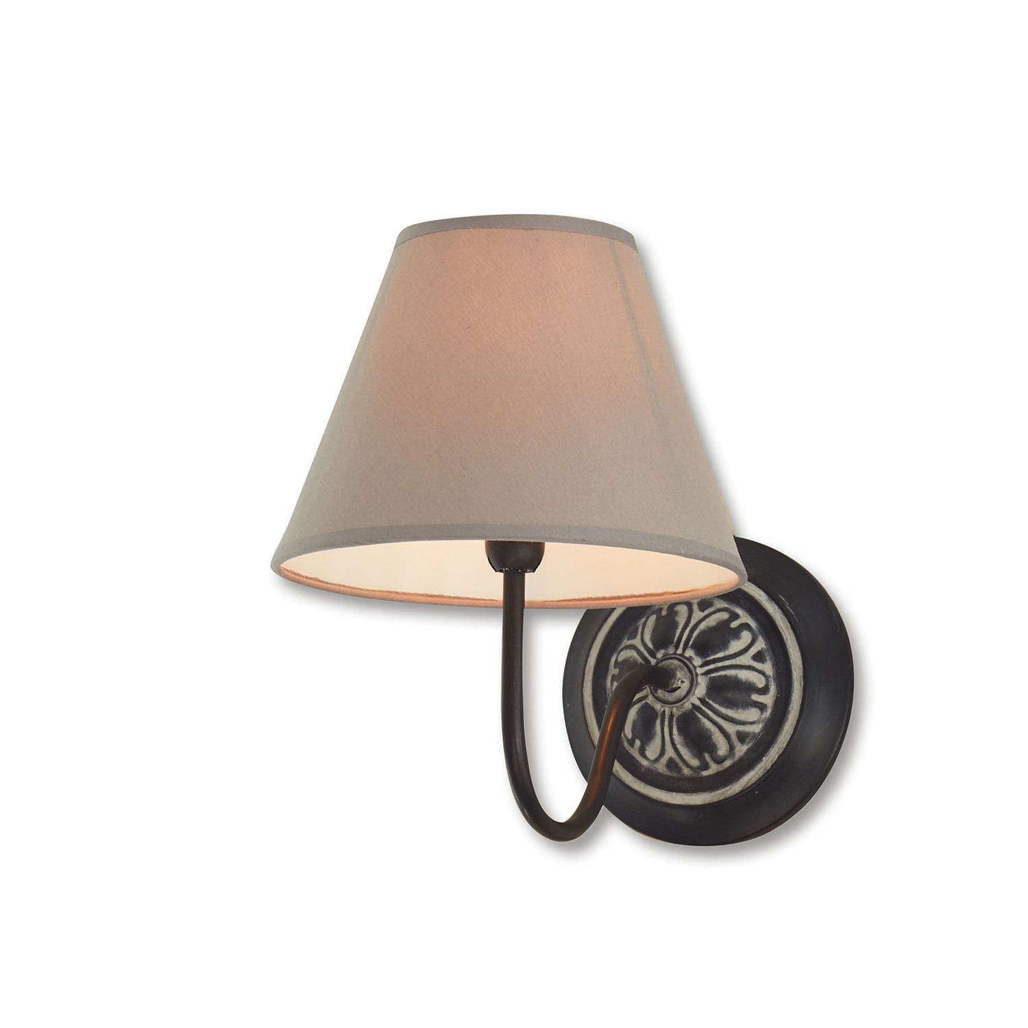 Wandlampe Gradinas grau/schwarz