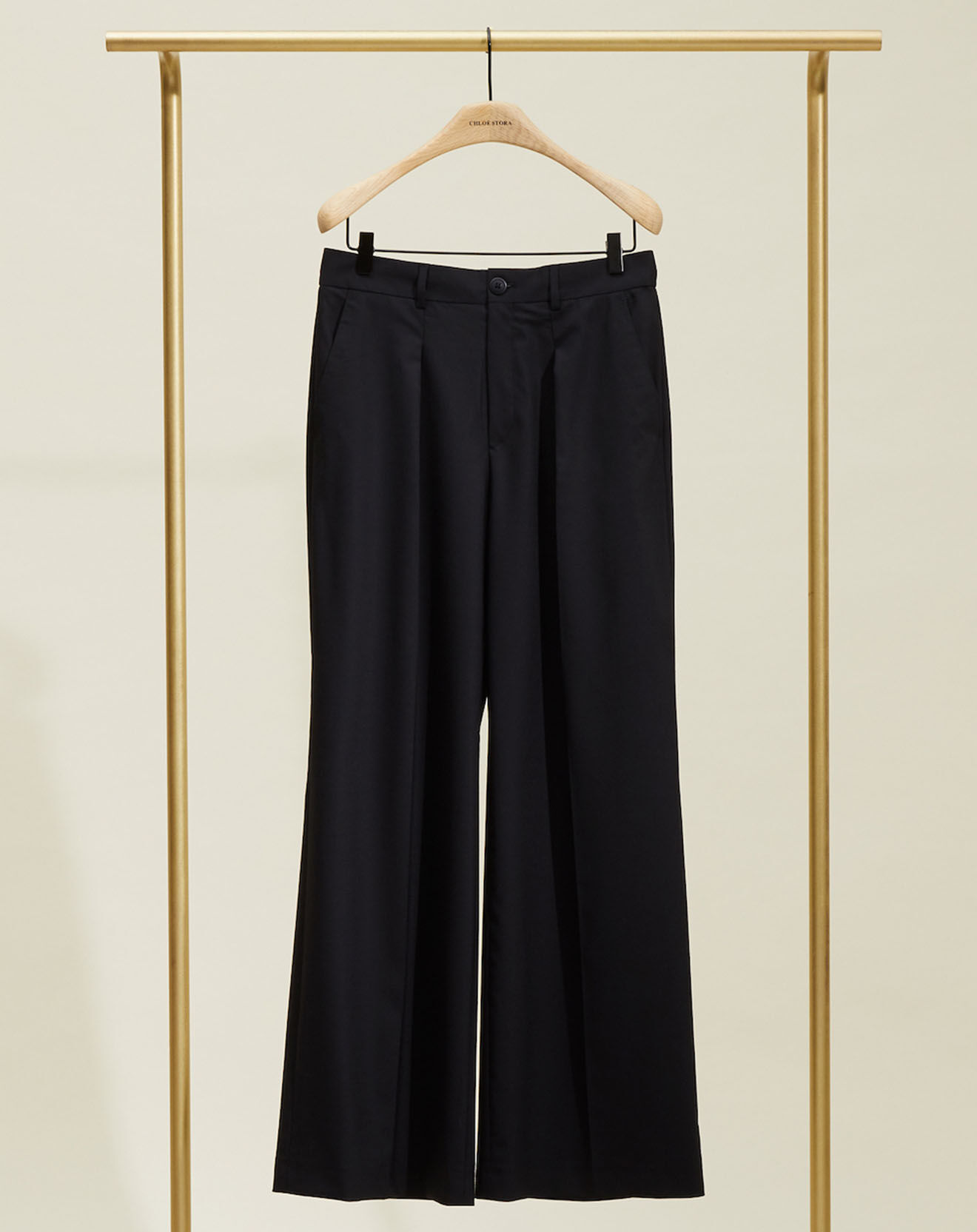 Chloé Stora Pantalon en Laine mélangée Orson noir