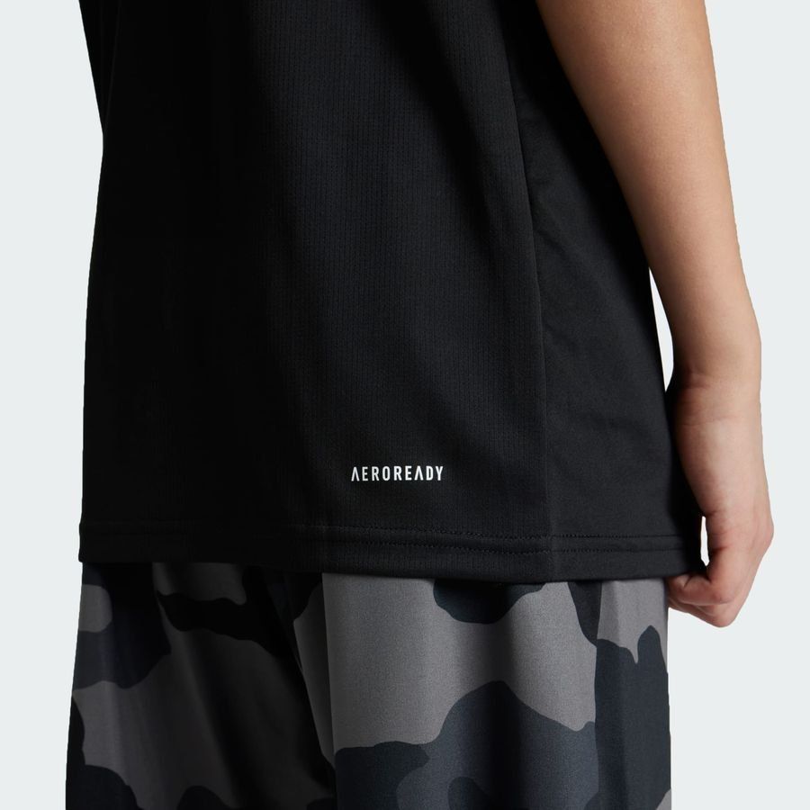Adidas Train Essentials Seasonal Print Tee Kids