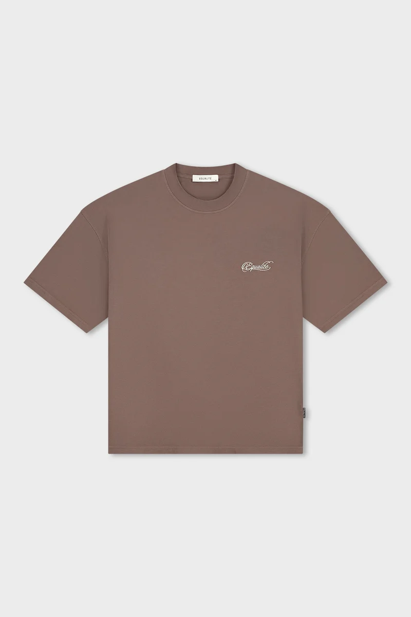 Equalité Yuki Boxy T-Shirt Dames Bruin