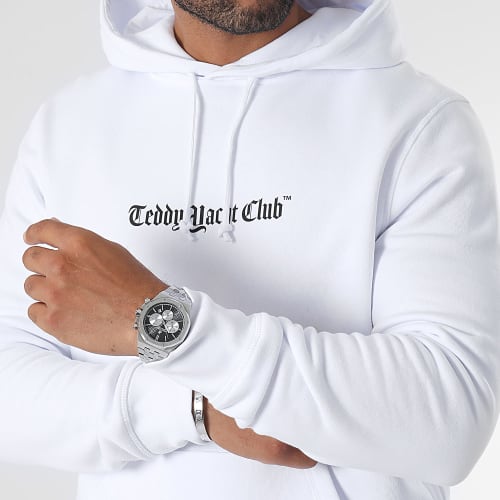 Sweat Capuche Art Series Dripping Blanc