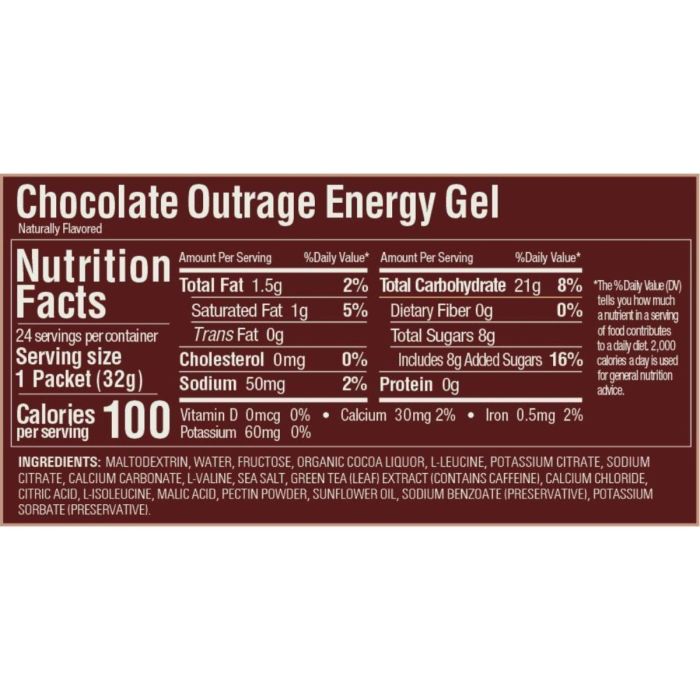 GU Energy Unisex Energi-gels Gel (Chocolate Outrage)