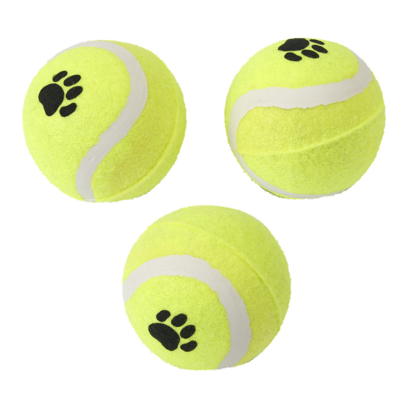 Tennisballer for hund 3-pk Ø6 cm