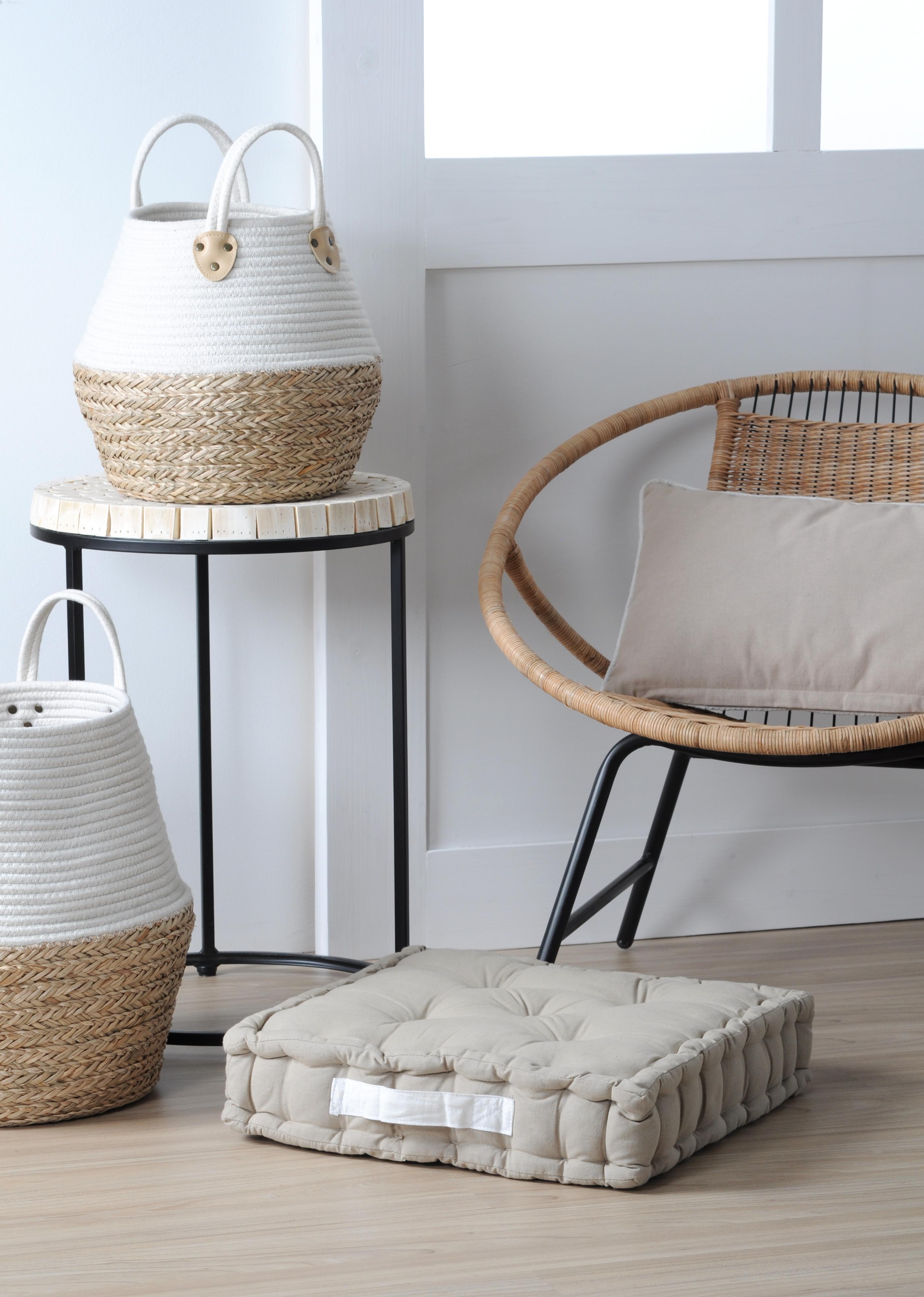 DUO COUSSIN 45X45X10 LIN ECRU