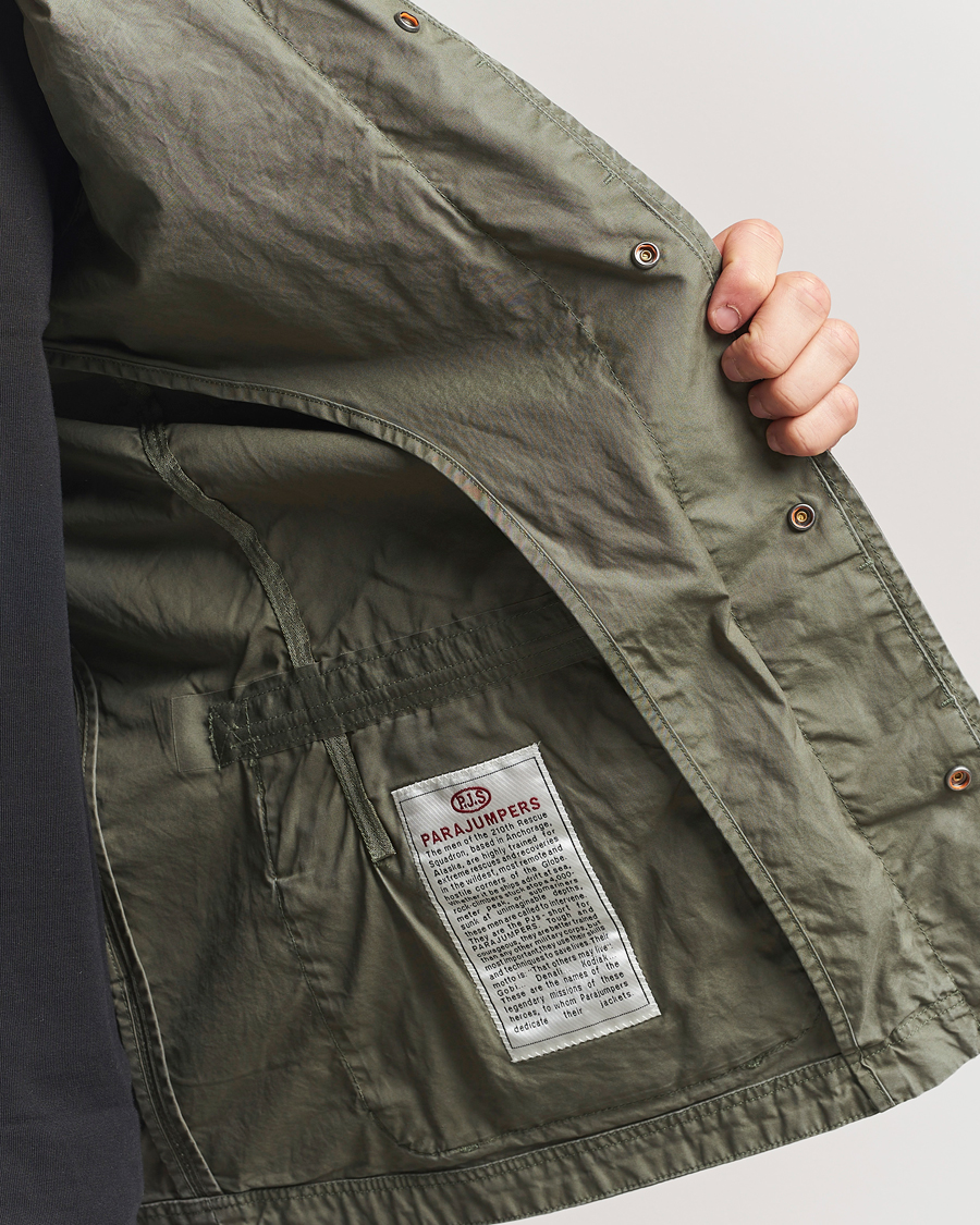 Parajumpers Oswin Havana Cloth Shirt Jacket Thyme Green
