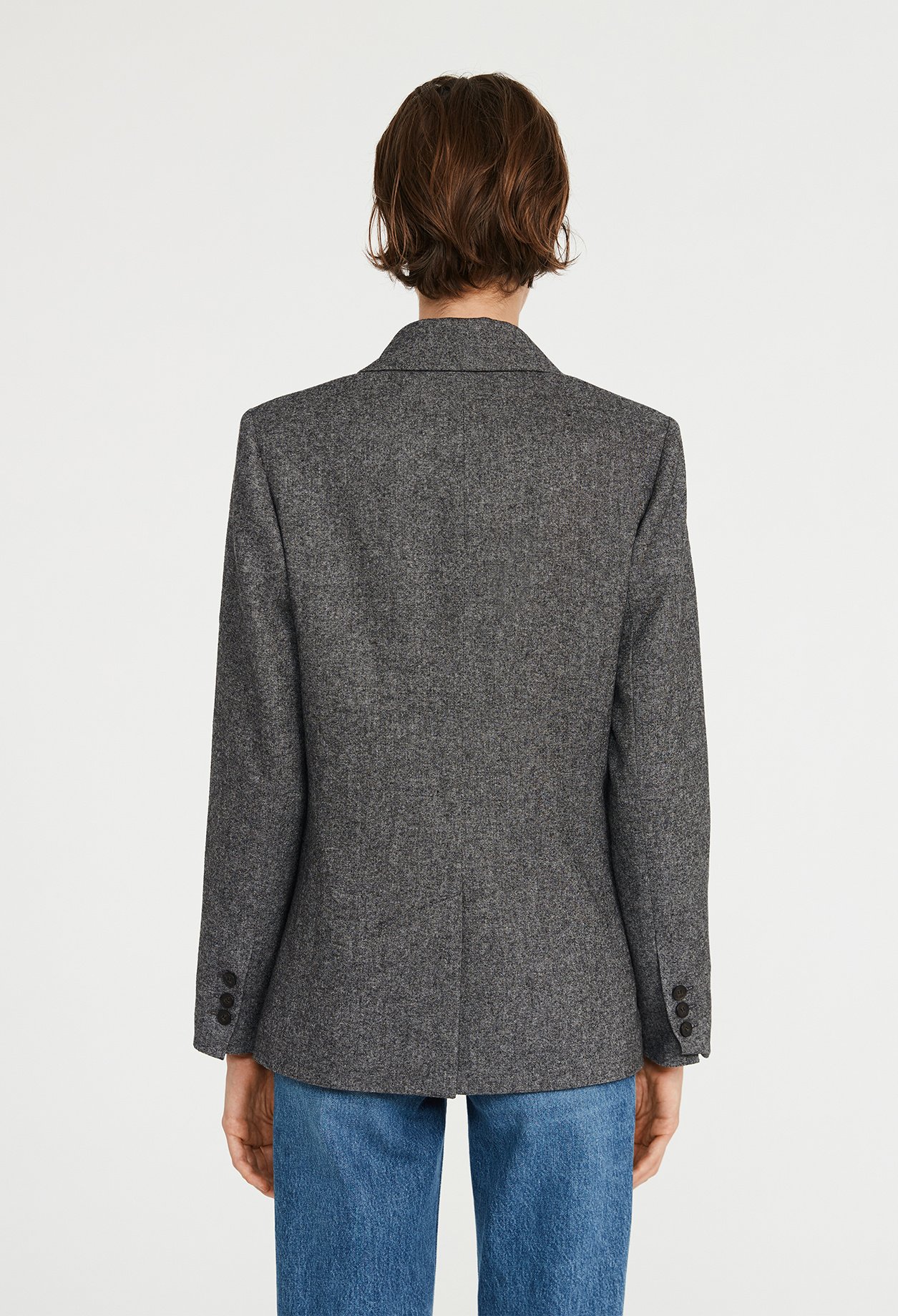 Veste tailleur gris chine