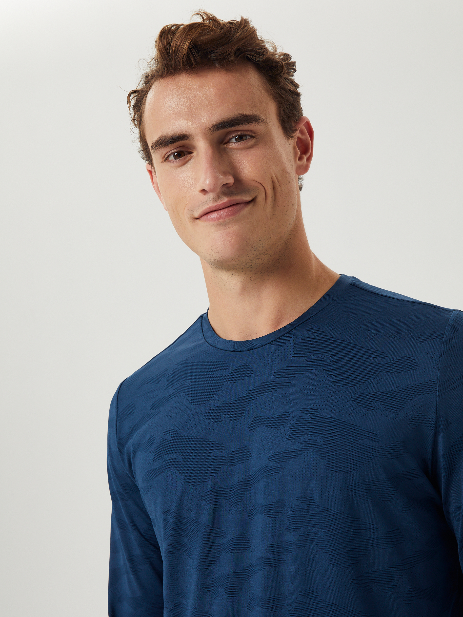 Borg Performance Long Sleeve T-Shirt Herre BL174 - Blue Wing Teal