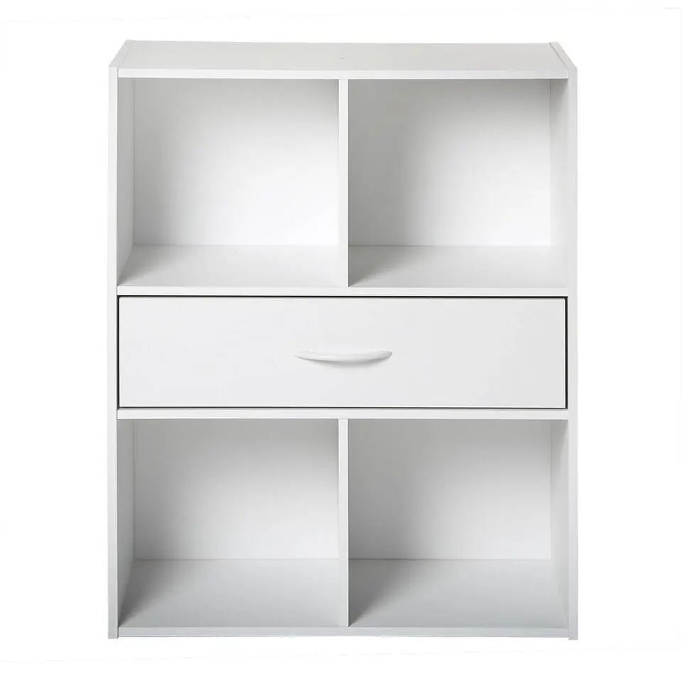 CALICOSY - Opbergplank met 4 compartimenten - 29,5x62x80 cm