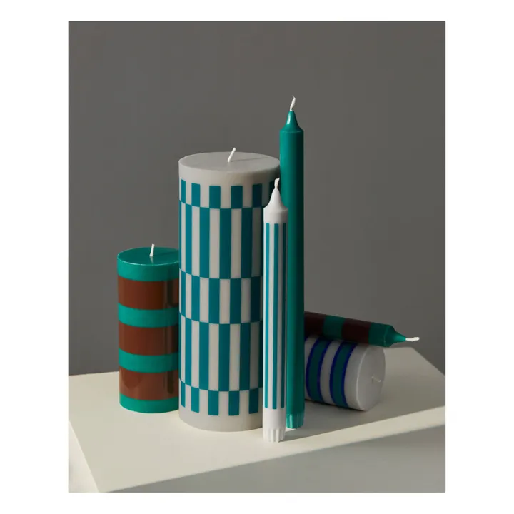 Hay Bougie Column à Carreaux | Vert