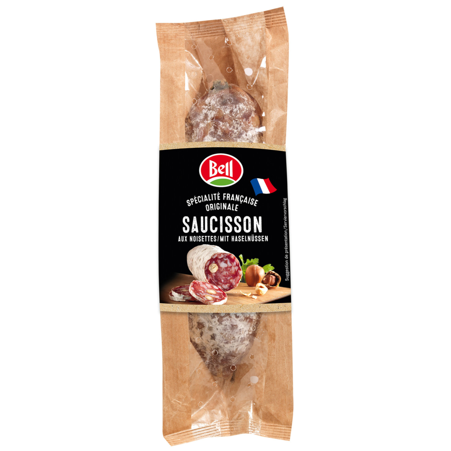 Bell Saucisson mit Haselnüssen