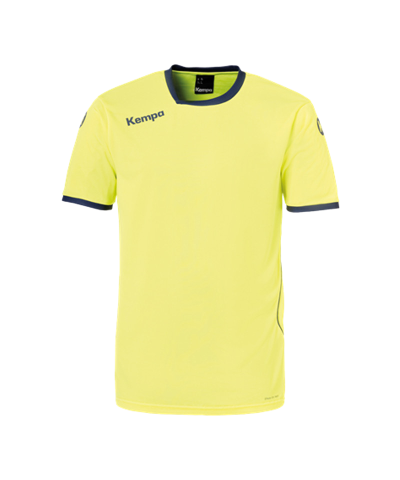 Kempa Curve Trikot T-Shirt Kids Gelb Blau F08