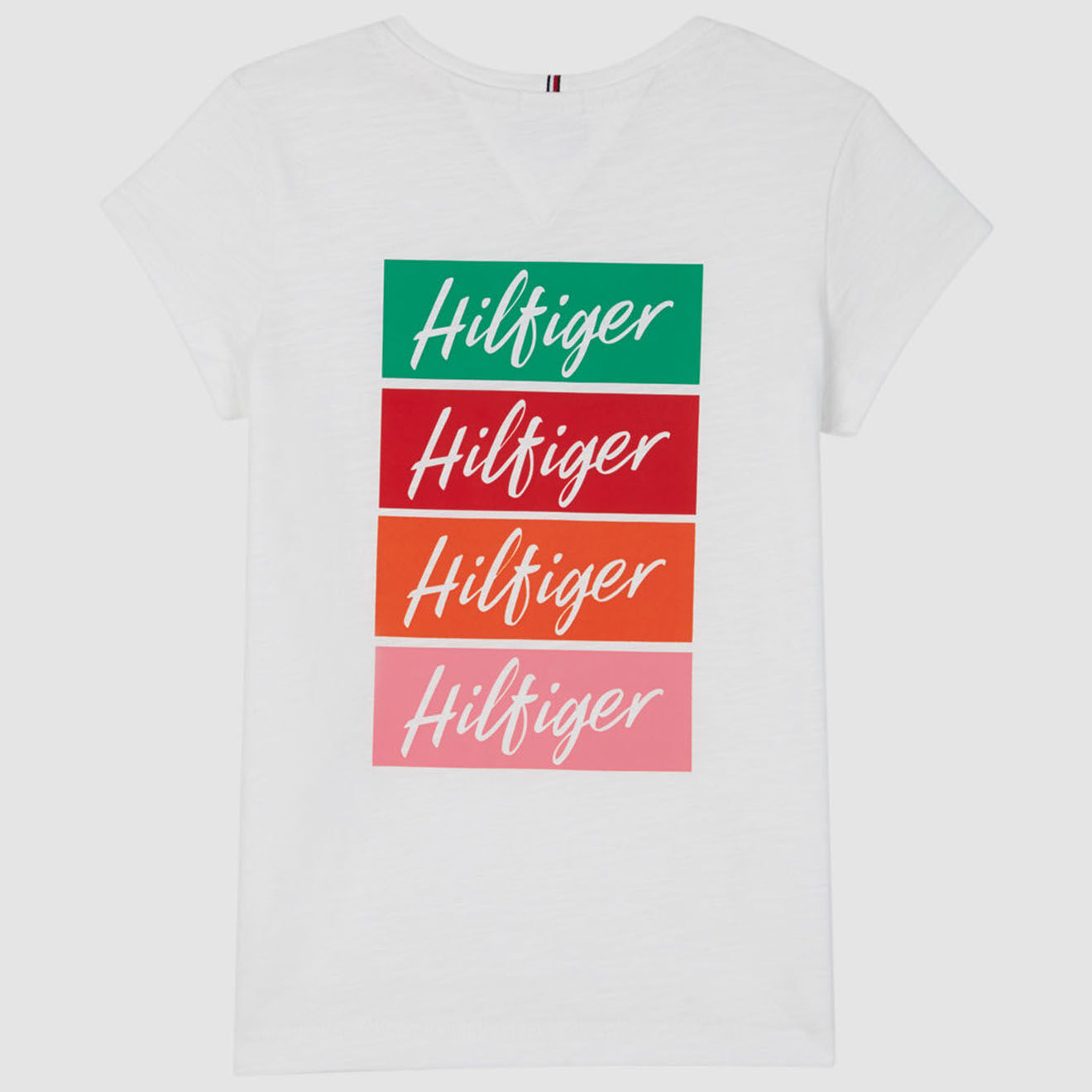 Tommy Hilfiger T-Shirt en Coton à logos au dos blanc