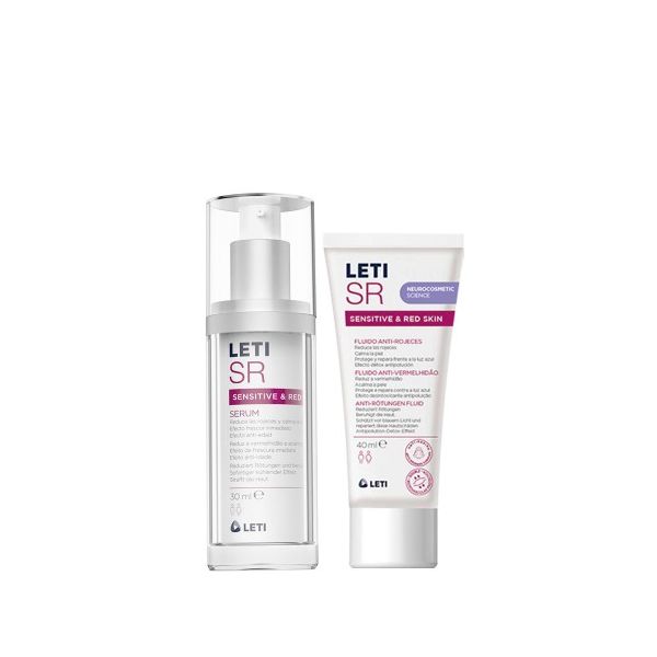Leti LetiSR Sérum Antivermelhidão 30ml   Fluido Antivermelhidão 40ml Coffret