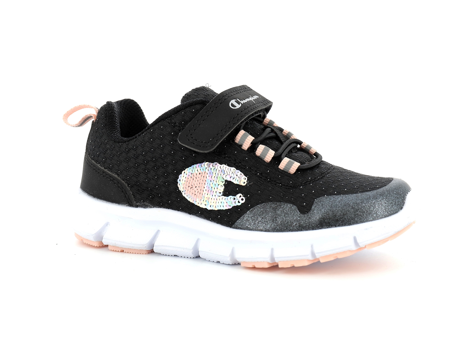 Champion-S32201 Matières combinées Noir Rose