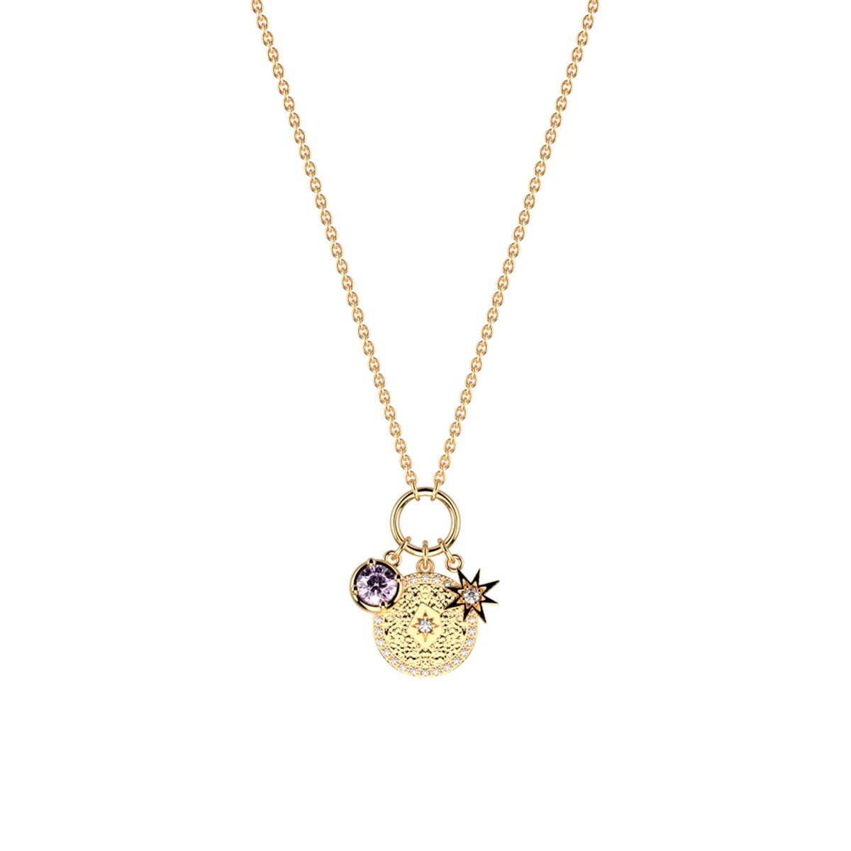 Collier Les Cadettes Birhstone JuinPierre de naissance couleur Alexandrite