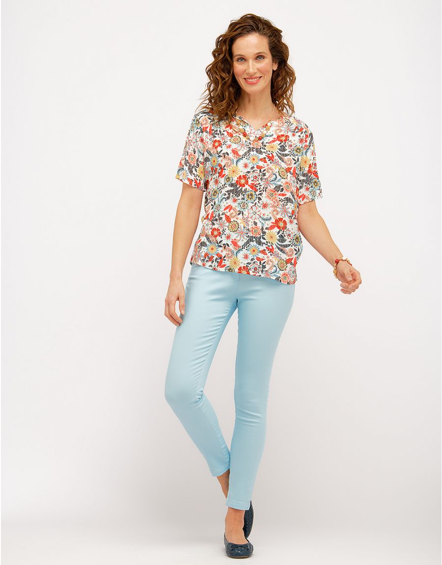 Blouse féminine fleurie
