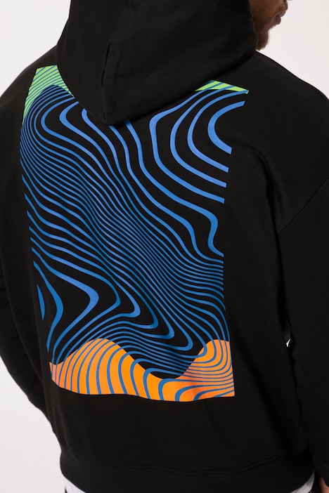 STHUGE Hoodie, oversized, Kapuze, Rückenprint, bis 8 XL