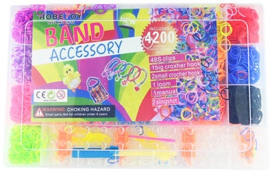 Robetoy Loom Bands DIY Armbåndsett 4200 Deler
