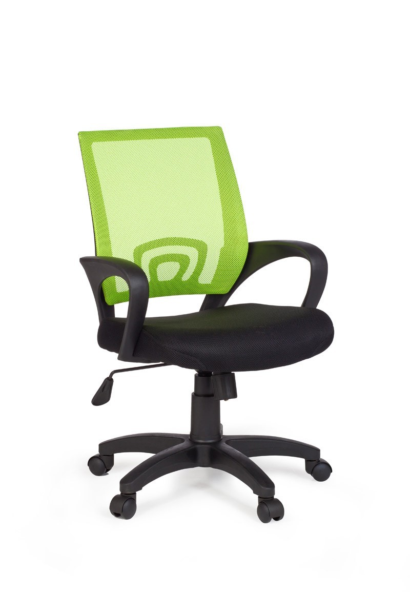 Bürostuhl - schwarz-limette - höhenverstellbar