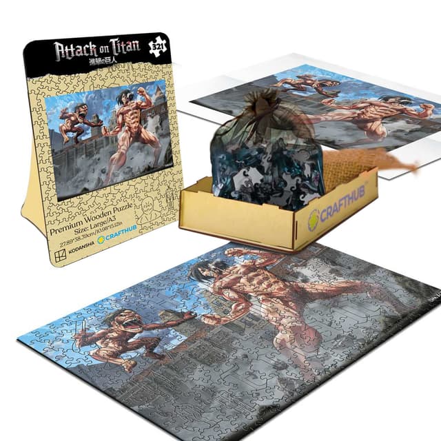 Crafthub Attack on Titan puslespil (Eren vs Armored Titan)