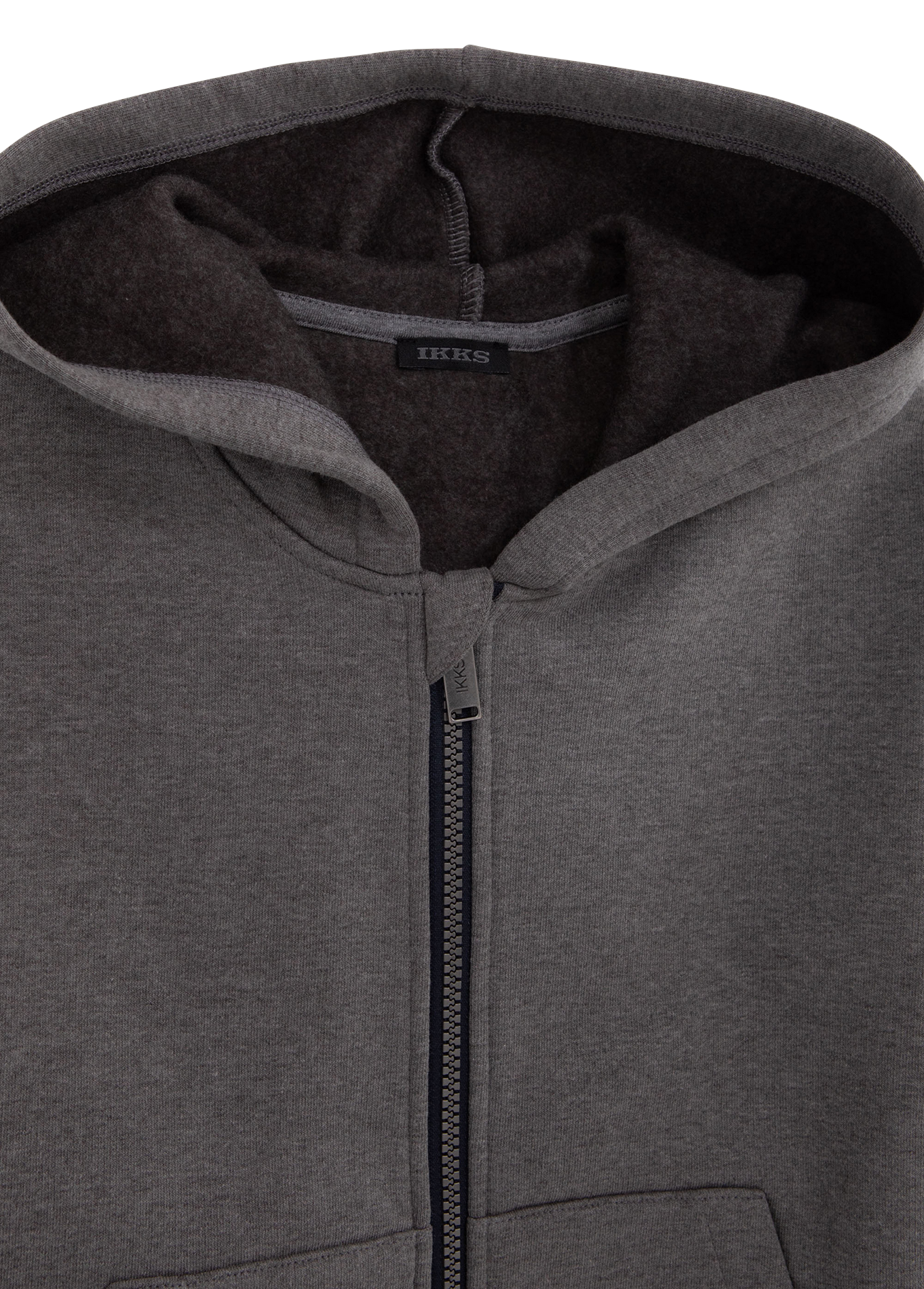 Sweat capuche en coton mélangé | Gris