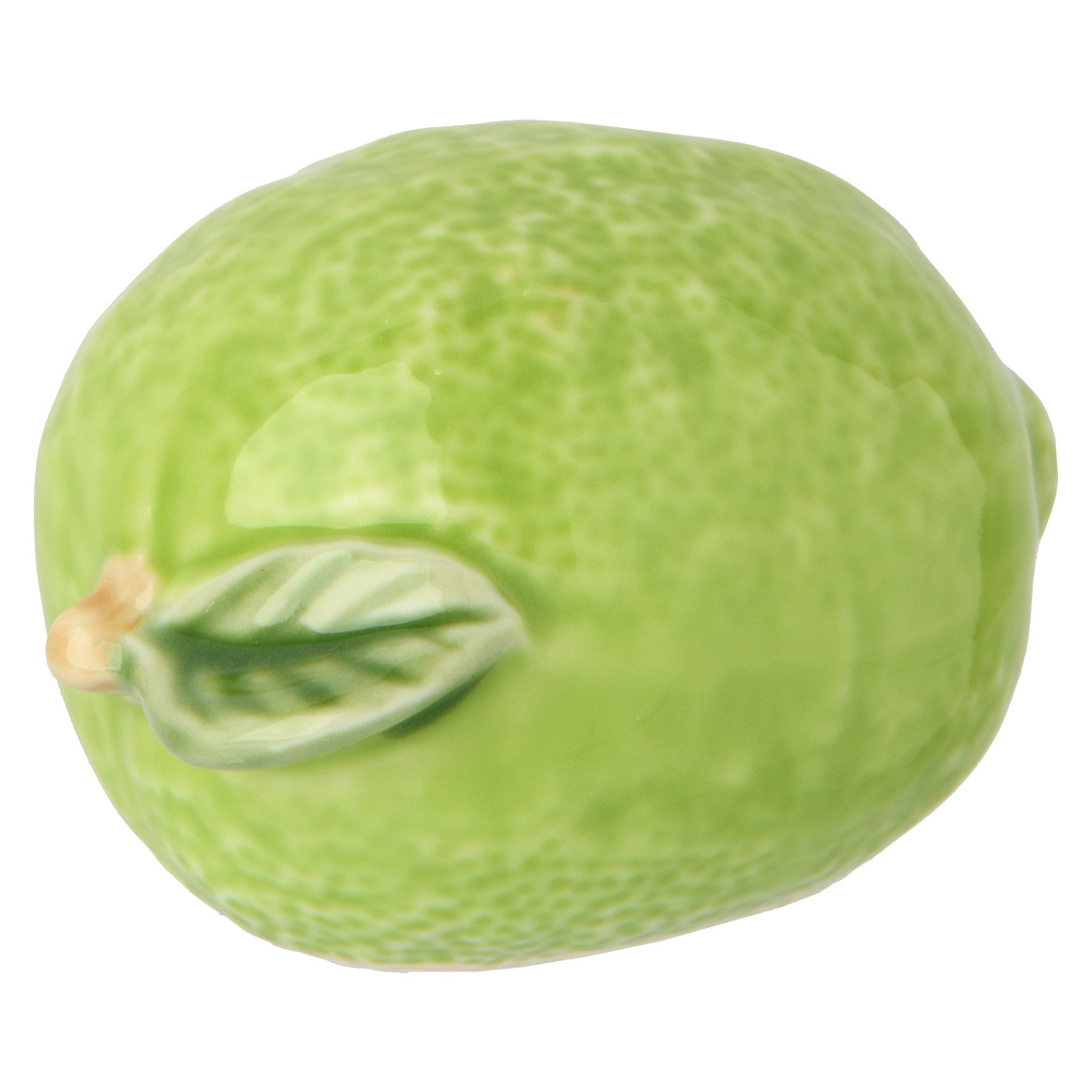 Deko-Limette aus Keramik hellgrün