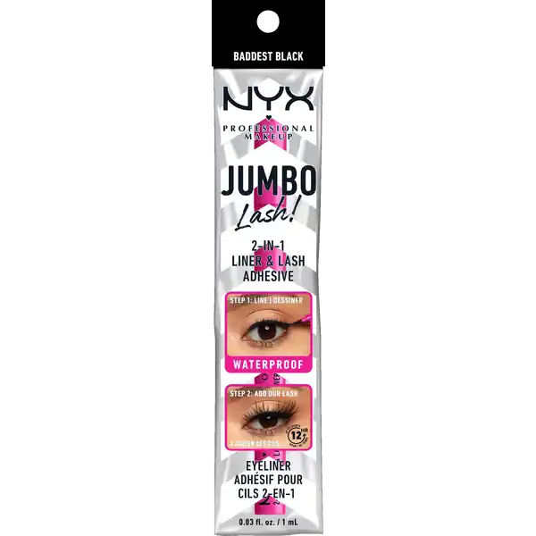 Jumbo Lash 2-in-1 Eyeliner & Wimpernkleber Baddest Black