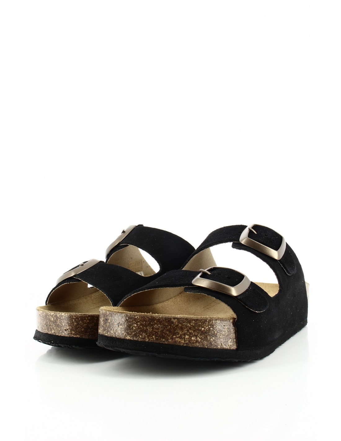 plakton Mules Femme Cp Beta Square Noir Cuir