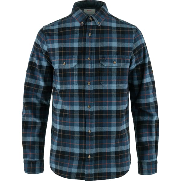 Chemise FJALLRAVEN SINGI HEAVY FLANNEL SHIRT M DARK NAVY-INDIGO BLUE
