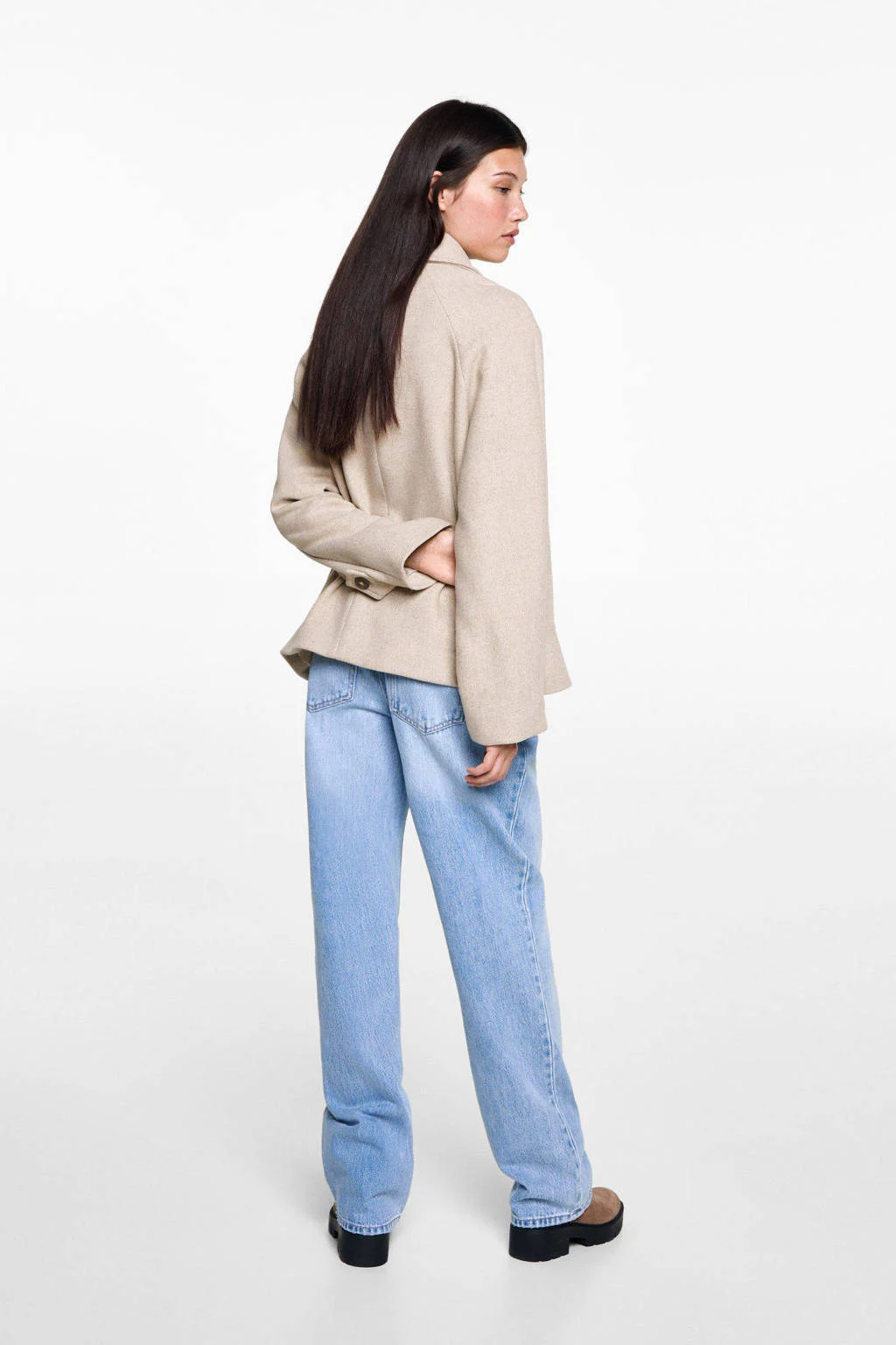 MANGO TEEN tussenjas lichtbruin