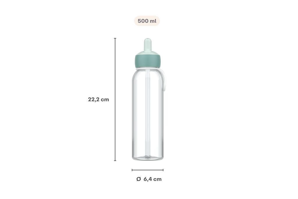 Mepal Campus Flip-up 500 ml waterfles - Cool blue