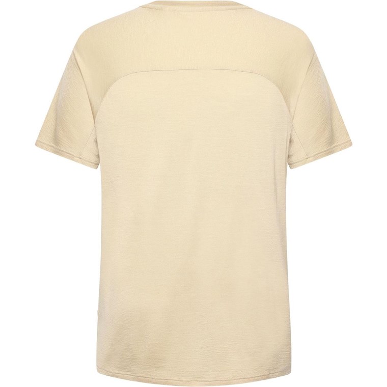 KnowledgeCotton Apparel Cleaver Wool 175 Single Constructed T-Shirt Light Feather Gray
