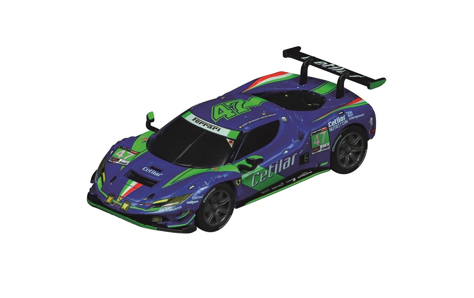Rennbahnauto GO! Ferrari 296 GT3, No.47Slotcar mit offizieller Lizenz für Carrera GO!